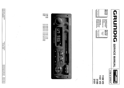 3100; Grundig Radio- (ID = 833209) Car Radio