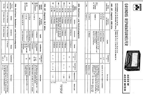 4035W/3D; Grundig Radio- (ID = 107502) Radio