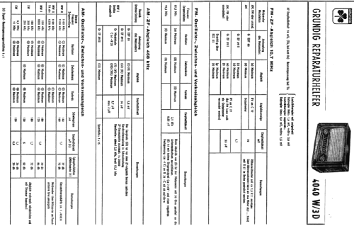 4040W/3D; Grundig Radio- (ID = 169850) Radio