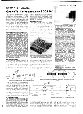 5005W; Grundig Radio- (ID = 2739317) Radio