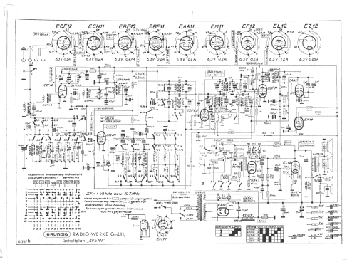 Spitzen-Super UKW 495W; Grundig Radio- (ID = 10036) Radio