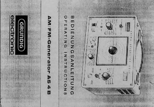AM/FM-Generator AS4 B; Grundig Radio- (ID = 796615) Equipment