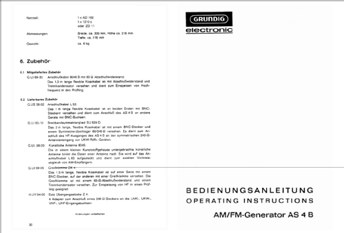 AM/FM-Generator AS4 B; Grundig Radio- (ID = 796625) Equipment