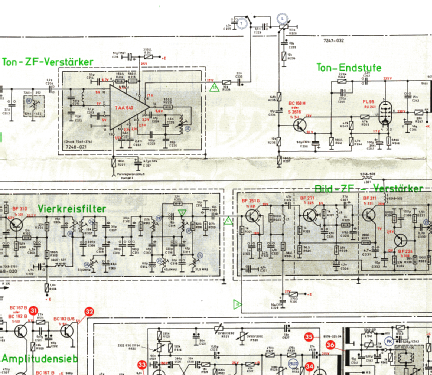 Amalienburg electronic 1350 Color; Grundig Radio- (ID = 2210687) Télévision