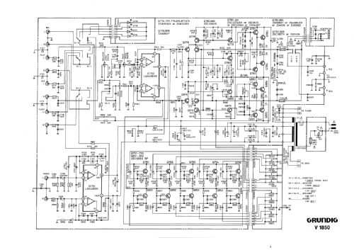 Amplificatore Stereo V1850; Grundig Radio- (ID = 1214212) Ampl/Mixer