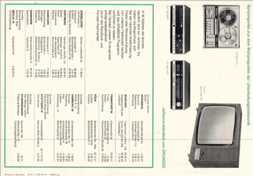 Audiorama 7000 HiFi; Grundig Radio- (ID = 2078078) Lautspr.-K