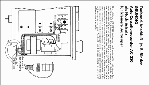 Auto-Cassetten-Tonbandgerät AC220; Grundig Radio- (ID = 2054923) R-Player