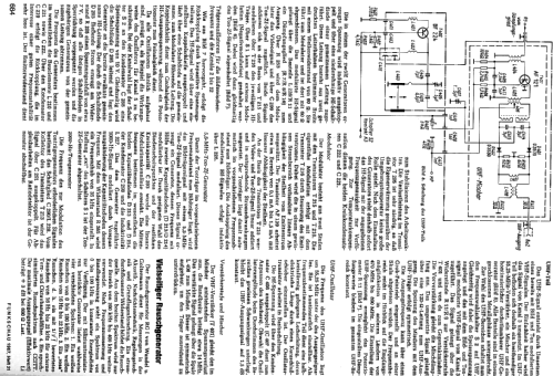 Bildmustergenerator SG4; Grundig Radio- (ID = 207833) Equipment