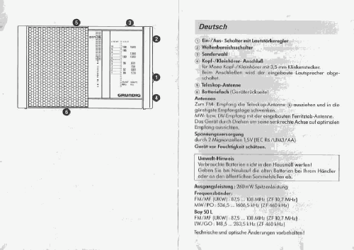 Boy 50; Grundig Radio- (ID = 1384100) Radio