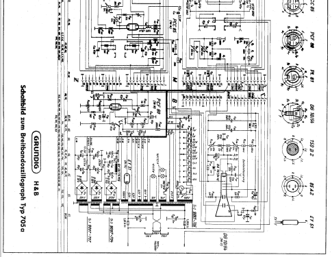 Breitband-Oszillograph 705a; Grundig Radio- (ID = 567343) Equipment