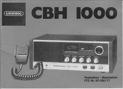 CB-Funk-Heimstation CBH1000; Grundig Radio- (ID = 1566115) Citizen