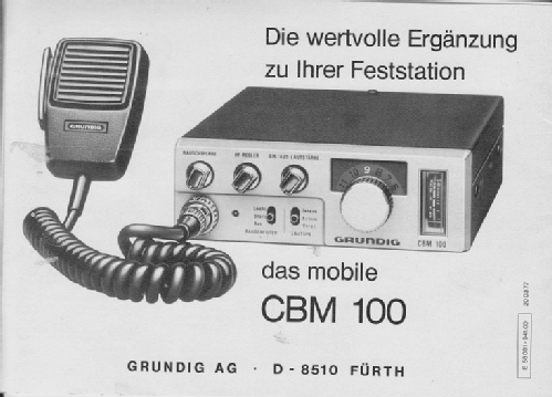 CB-Funk-Heimstation CBH1000; Grundig Radio- (ID = 1566136) Citizen