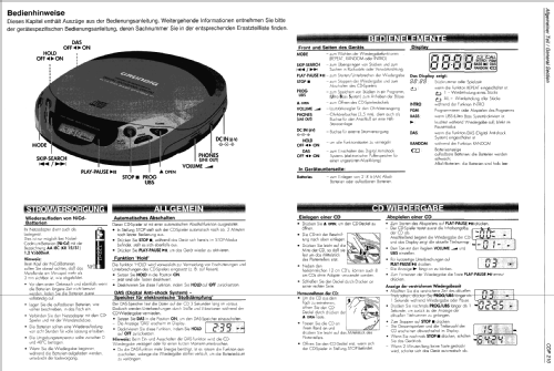 CD Player CDP210; Grundig Radio- (ID = 1061362) Reg-Riprod