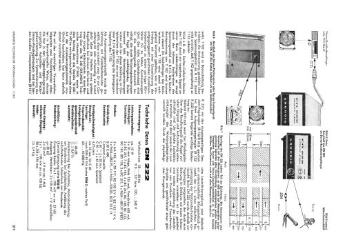 CN222; Grundig Radio- (ID = 2056474) R-Player