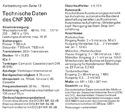 CNF300 HiFi; Grundig Radio- (ID = 2080269) R-Player