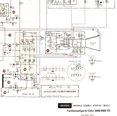 Color 5000; Grundig Radio- (ID = 2117545) Televisore