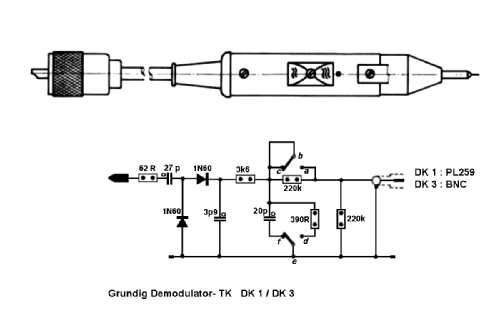 Demodulatortastkopf DK 1, DK 3; Grundig Radio- (ID = 2809177) Equipment