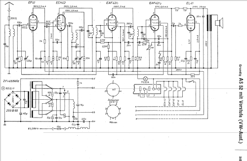 Drucktasten-Autosuper AS52; Grundig Radio- (ID = 198468) Car Radio