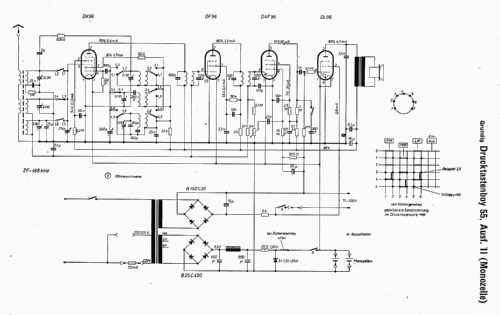 Drucktasten-Boy II/55; Grundig Radio- (ID = 12588) Radio