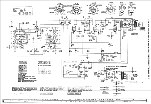 Drucktasten-Transistor-Boy 58E; Grundig Radio- (ID = 141414) Radio