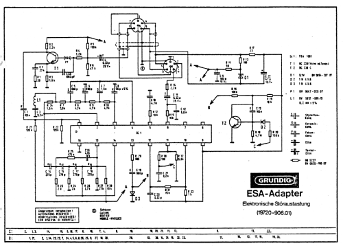 ESA-Adapter, Elektronische Stör-Austastung ; Grundig Radio- (ID = 2475748) Misc