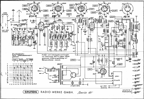 Gerät 49 49W; Grundig Radio- (ID = 1160333) Radio