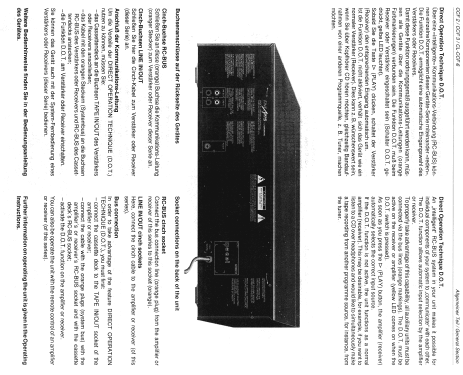 Fine Arts Autoreverse Twin Cassette Frontloader CCF 2; Grundig Radio- (ID = 1393132) R-Player