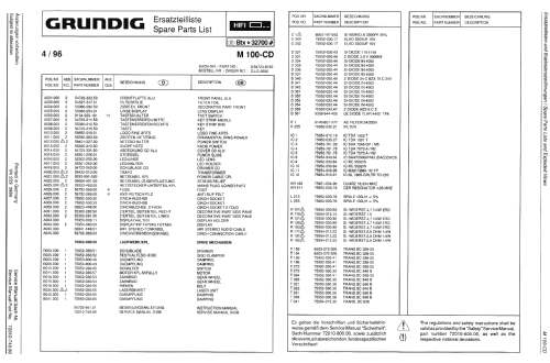 Fine Arts M100- CD; Grundig Radio- (ID = 1370526) R-Player