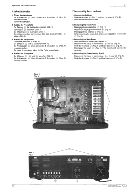 Fine Arts Remote Controlled Discrete Power Amplifier V1 and V1GB; Grundig Radio- (ID = 2773491) Ampl/Mixer