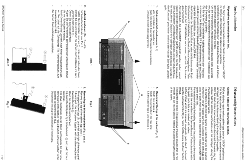 Fine Arts Single Compact Cassette Front Loader CF-1; Grundig Radio- (ID = 1359635) R-Player