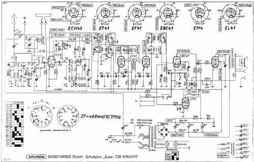 238W/UKW-I; Grundig Radio- (ID = 87097) Radio