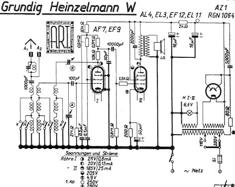 Heinzelmann W; Grundig Radio- (ID = 1559560) Radio