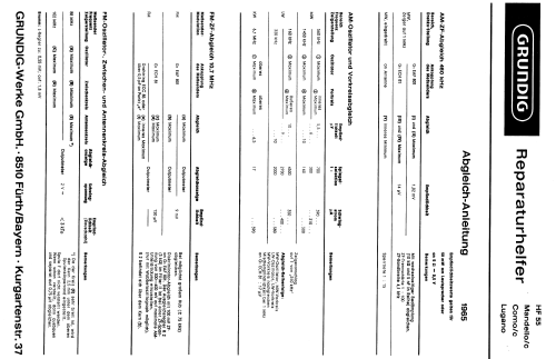 HF55; Grundig Radio- (ID = 402339) Radio