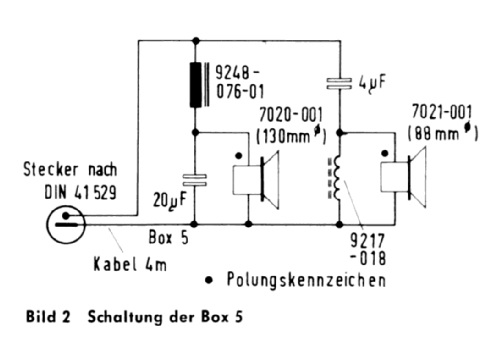 Hi-Fi-Lautsprecher-Box 5; Grundig Radio- (ID = 1116023) Speaker-P
