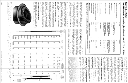 Hi-Fi Raumklangkombination LS100; Grundig Radio- (ID = 1764487) Altavoz-Au