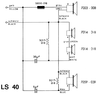 Hi-Fi Raumklangkombination LS40; Grundig Radio- (ID = 1764405) Speaker-P