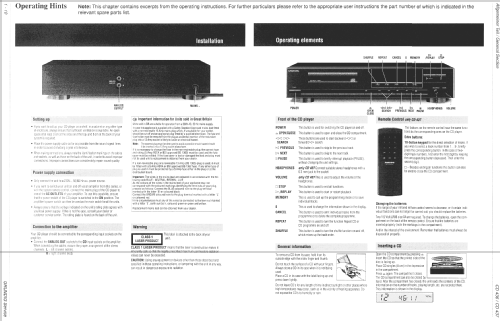 Hifi Disc Player CD437; Grundig Radio- (ID = 1509254) R-Player