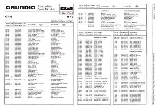 HiFi Kompaktanlage M 7-C; Grundig Radio- (ID = 2192696) Radio