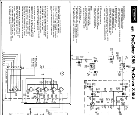 HiFi-PreCeiver X55 - X55a; Grundig Radio- (ID = 902193) Radio