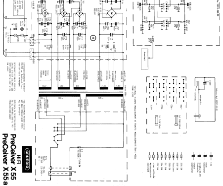 HiFi-PreCeiver X55 - X55a; Grundig Radio- (ID = 902202) Radio