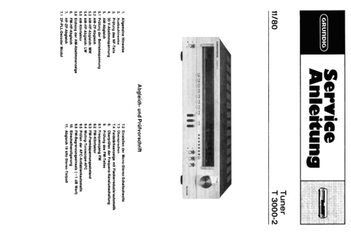 HiFi Tuner T3000-2; Grundig Radio- (ID = 2462420) Radio