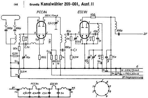 Kanalwähler - Ausführung II 269-001; Grundig Radio- (ID = 1697154) Converter