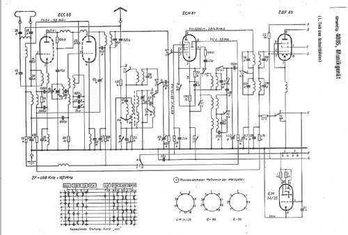 Konzertgerät 4085; Grundig Radio- (ID = 108189) Radio