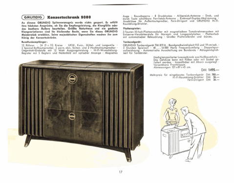 Konzertschrank 9080; Grundig Radio- (ID = 2085414) Radio