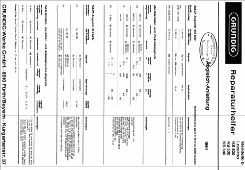 KS520; Grundig Radio- (ID = 27273) Radio