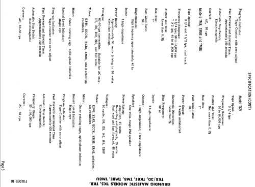 Majestic TM8U; Grundig Radio- (ID = 808197) Ton-Bild