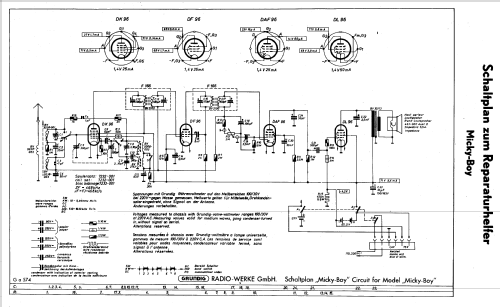 Micky-Boy ; Grundig Radio- (ID = 31058) Radio