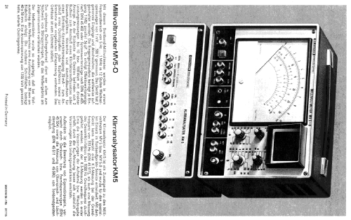 Millivoltmeter mit Oszilloskop MV 5-O ; Grundig Radio- (ID = 198217) Equipment