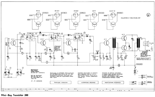 Mini-Boy Transistor 200; Grundig Radio- (ID = 181606) Radio