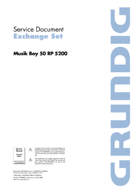 Music- Boy 50 RP-5200; Grundig Radio- (ID = 2754411) Radio